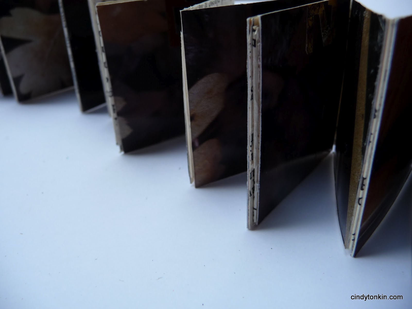 Chocolate coloured Concertina from clock pages